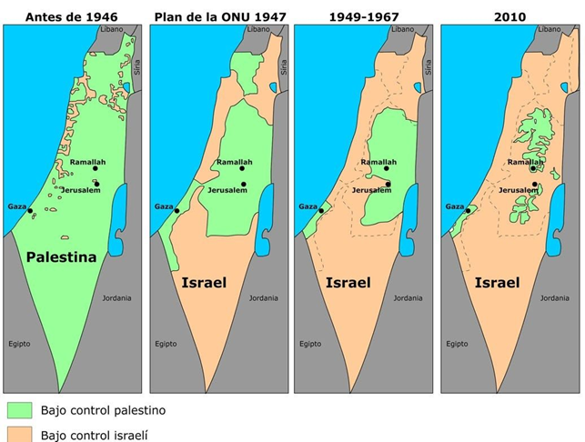 ¿Sobre qué mapa Israel quiere firmar la paz ahora?