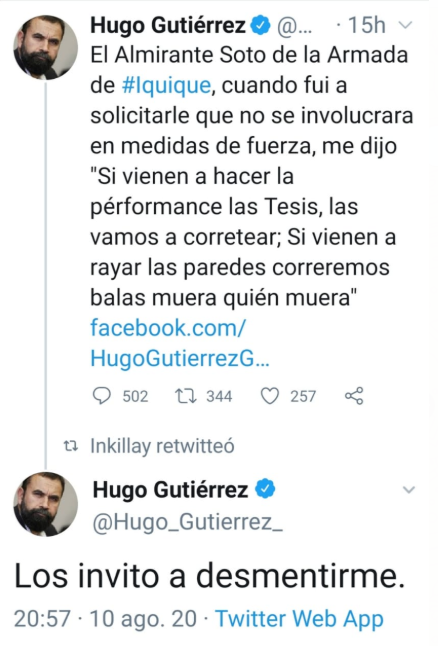 Diputado Hugo Gutiérrez: «Los invito a desmentirme»