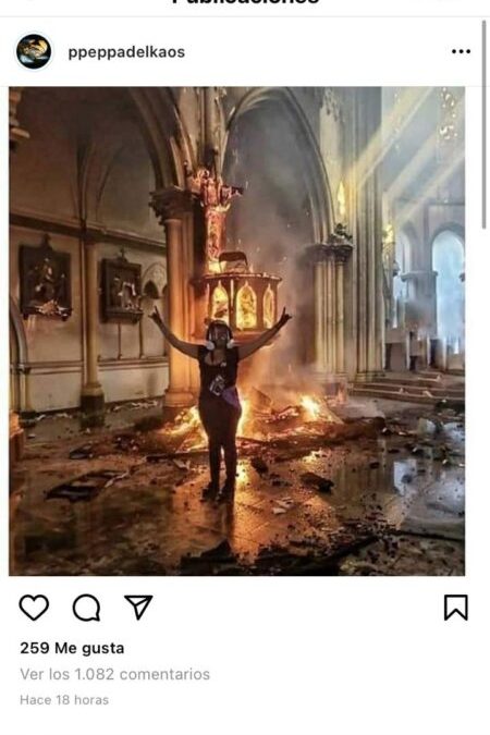 Periodista de The Times verificó información sobre iglesias incendiadas: Todo era falso