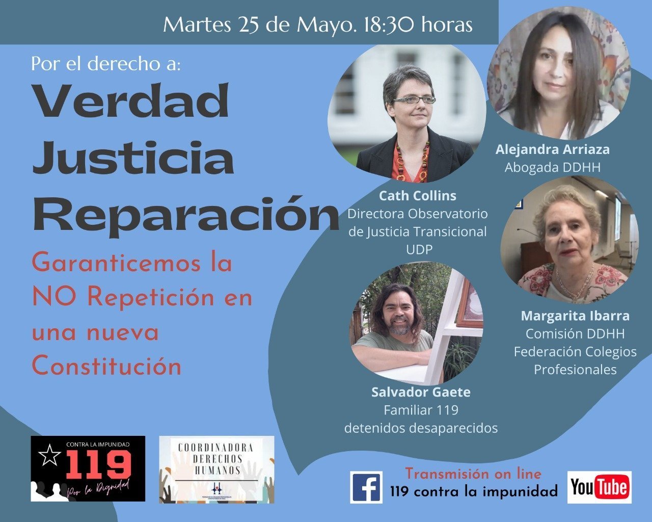 Por El Derecho A Verdad, Justicia Y Reparación. Martes 25 A Las 18:30 ...