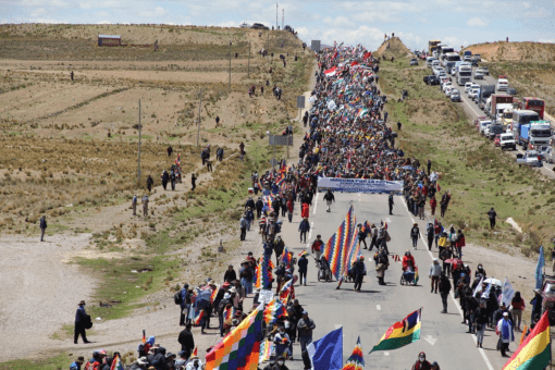 Marcha por la Patria en Bolivia completa su sexta jornada con masiva asistencia