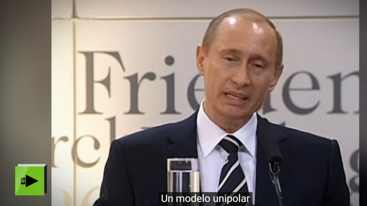 Contra un orden mundial unipolar: el 15º aniversario del legendario discurso de Putin en Múnich