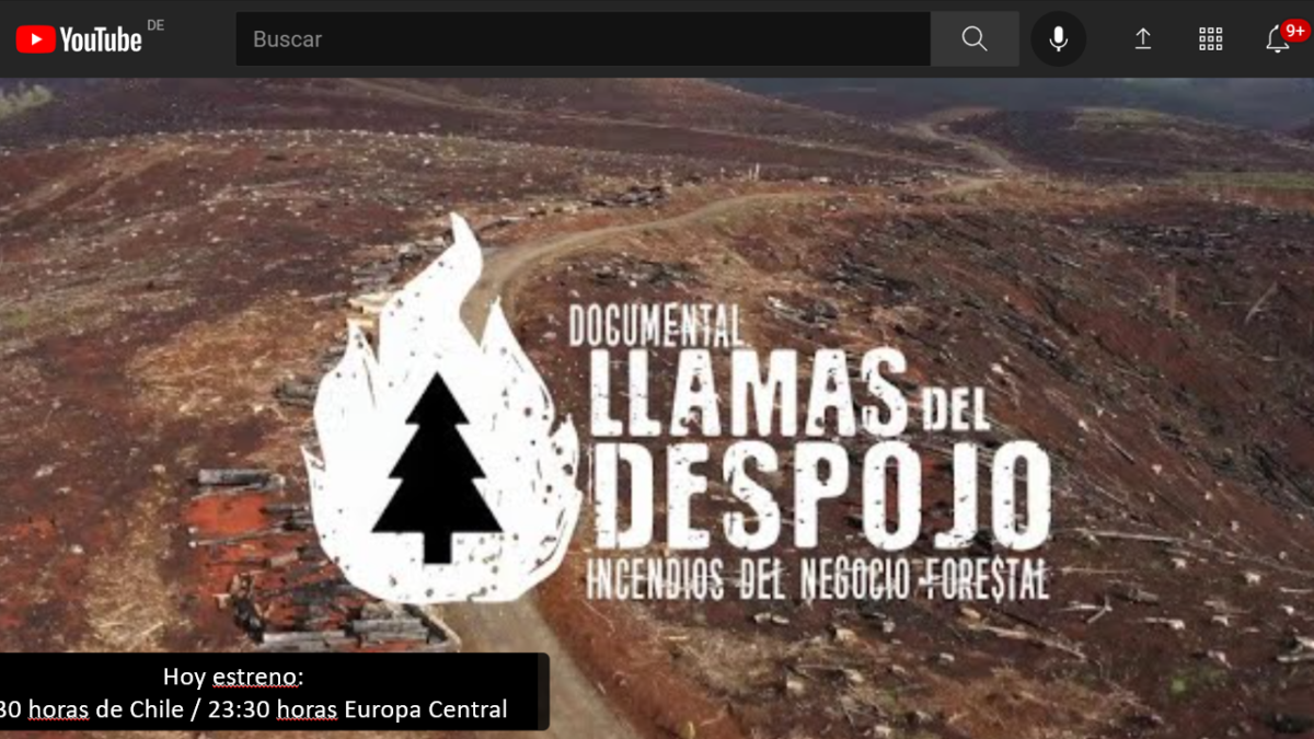 Estreno HOY Documental «Llamas del Despojo: los Incendios del Negocio Forestal»