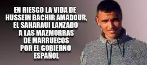 Hussein Bachir Amadour, preso político saharaui entregado por España a Marruecos, lleva un mes en huelga de hambre