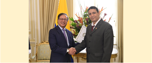 Colombia: Embajador saharaui entrega Cartas Credenciales al Presidente Petro