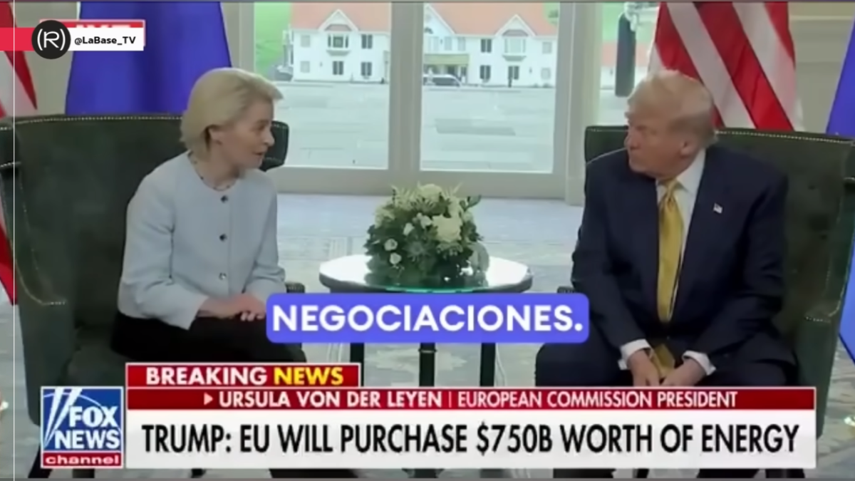 Von der Leyen firma la sumisión total de Europa a EE.UU.
